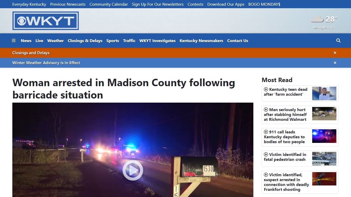 Woman arrested in Madison County following barricade situation - WKYT